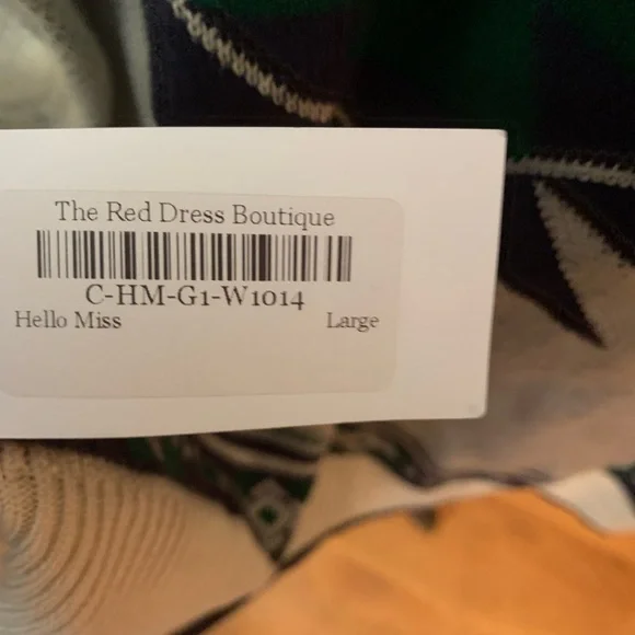 Bo Bel Beige with Dark Green and Purple Fringe Cardigan Sweeter NWT - Picture 11 of 12